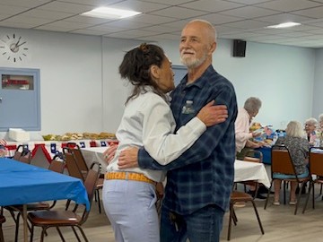 Couple dancing at the Patriot Luncheon